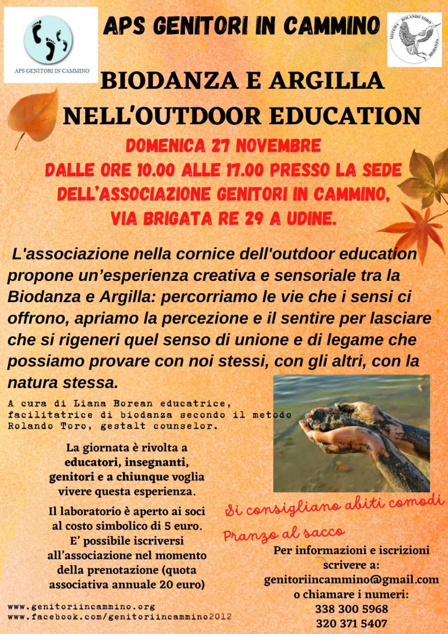 BIODANZA E ARGILLA NELL’OUTDOOR EDUCATION